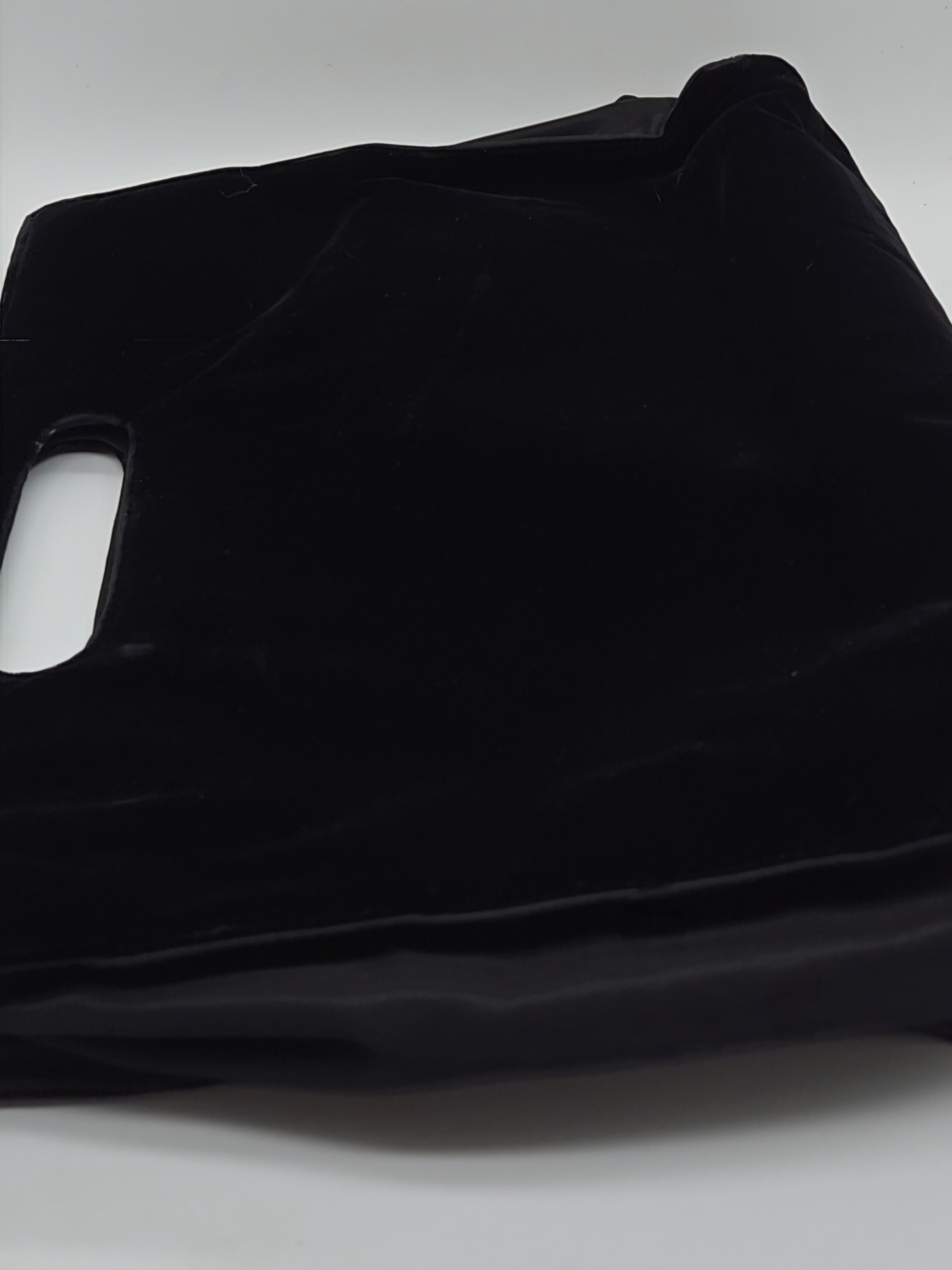 Prada Black Velvet Cutout Handle Tote - Picture 6 of 12